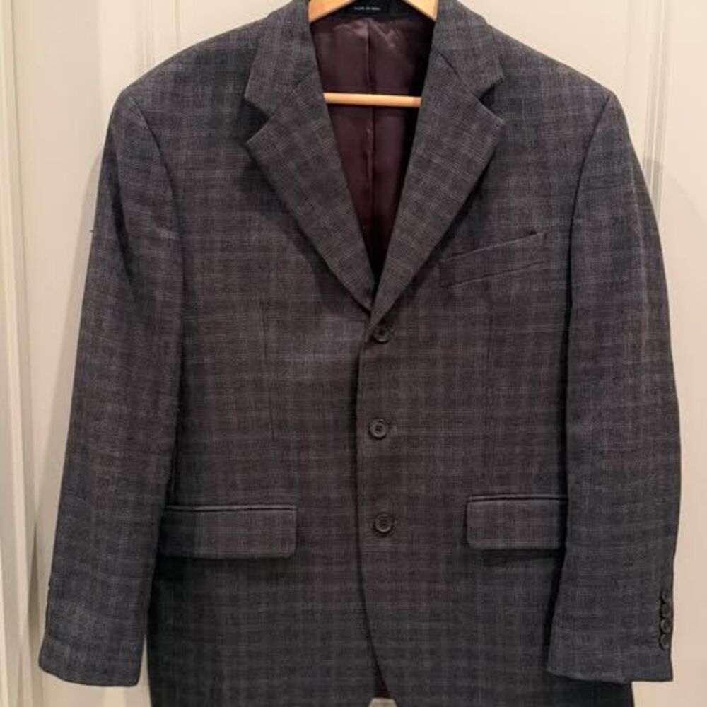 Lauren Ralph Lauren Mens 100% Wool Plaid Sport Coat Blazer 40S Dillard's